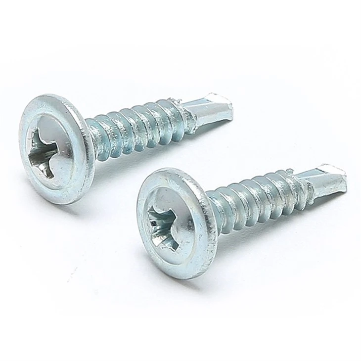 info-1-1 Extra-Wide Rounded Head Drilling Screws for Metal